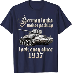 German tanks WW2 | Panzerkampfwagen Tiger tank T-Shirt - T-Shirt | Navy