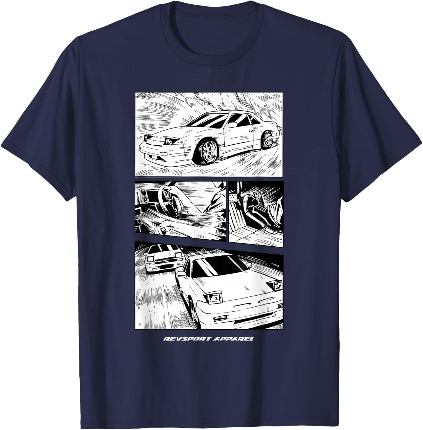 240sx Manga T-Shirt - T-Shirt | Navy