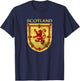 Scotland Coat of Arms & Scottish Rampant Lion T-Shirt - T-Shirt | Navy