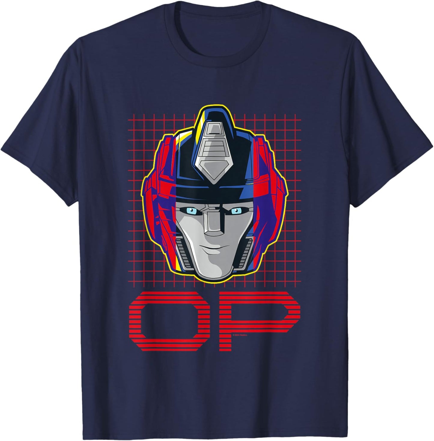 Transformers One Orion Pax Optimus Prime Face Poster T-Shirt - T-Shirt | Navy