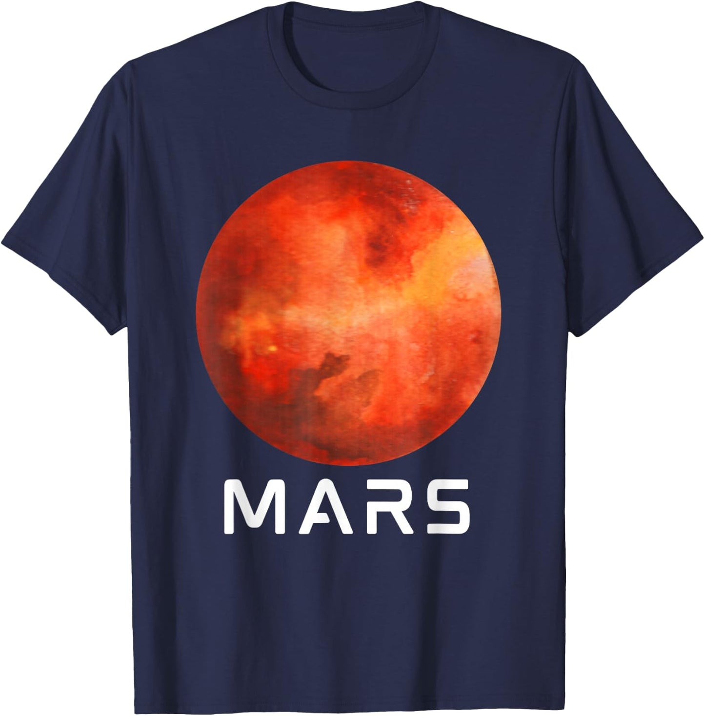 Solar System Planet Mars Outer Space T-Shirt - T-Shirt | Navy