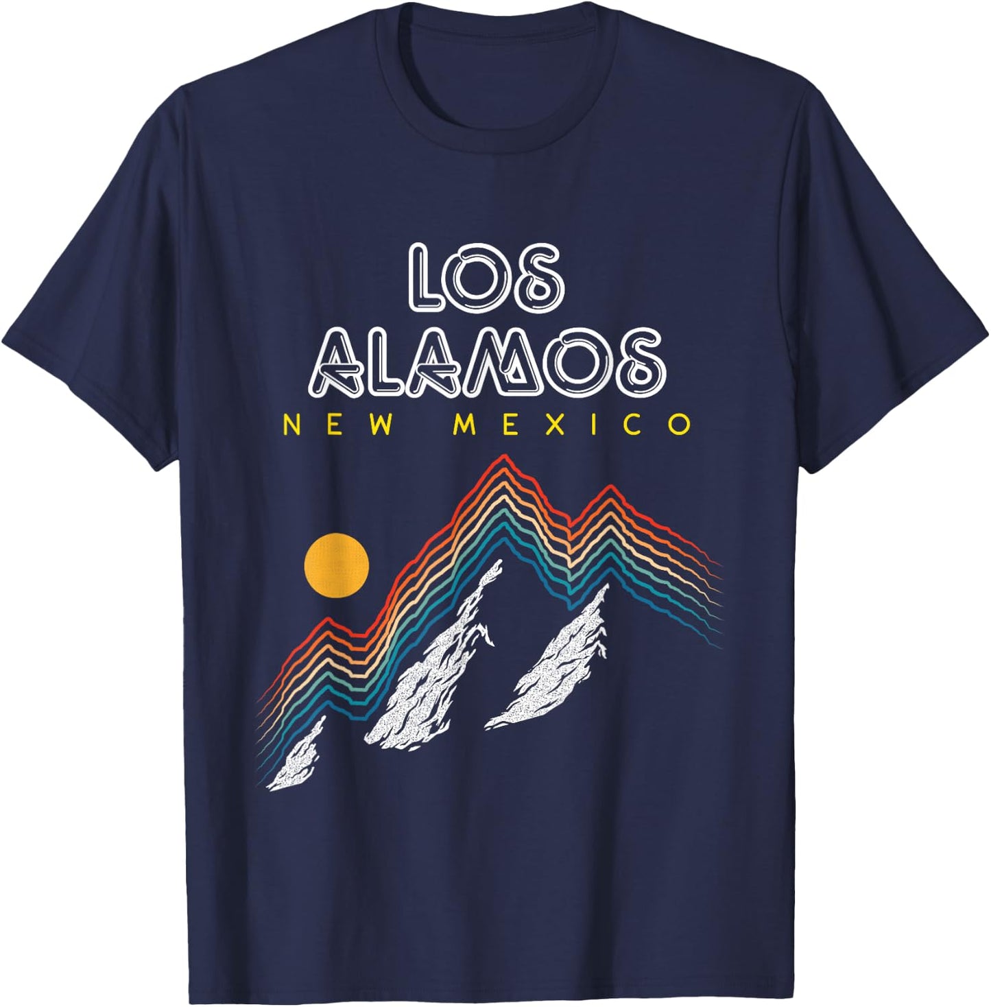 Los Alamos New Mexico - USA Ski 1980s Retro T-Shirt - T-Shirt | Navy