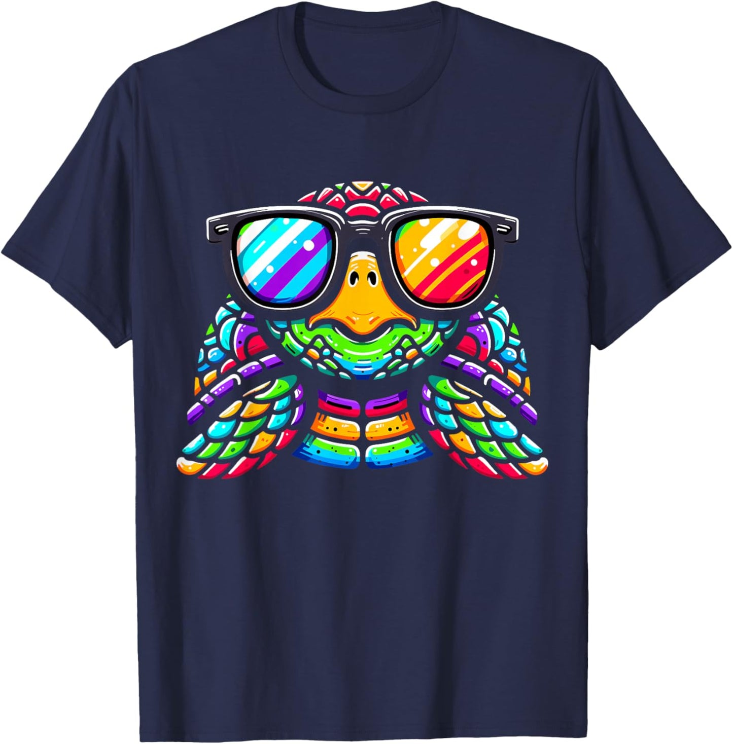 Tie-Dye Turtle Peace Hippie T-Shirt - T-Shirt | Navy