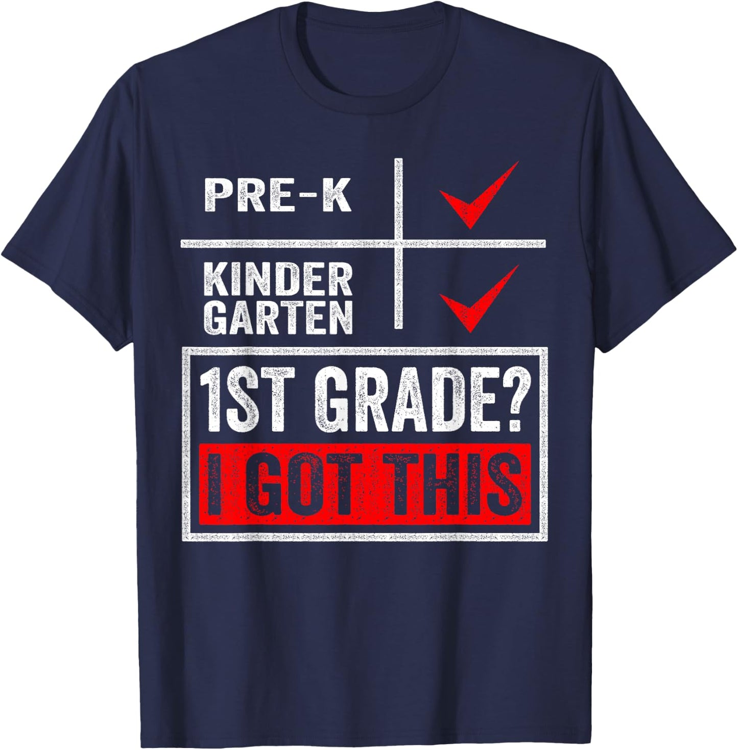 First Day Of First Grade Shirt Boys Girls Back To School T-Shirt - T-Shirt | Navy