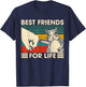 Retro Vintage Squirrel Best Friend for Life Fist Bump Small T-Shirt - T-Shirt | Navy
