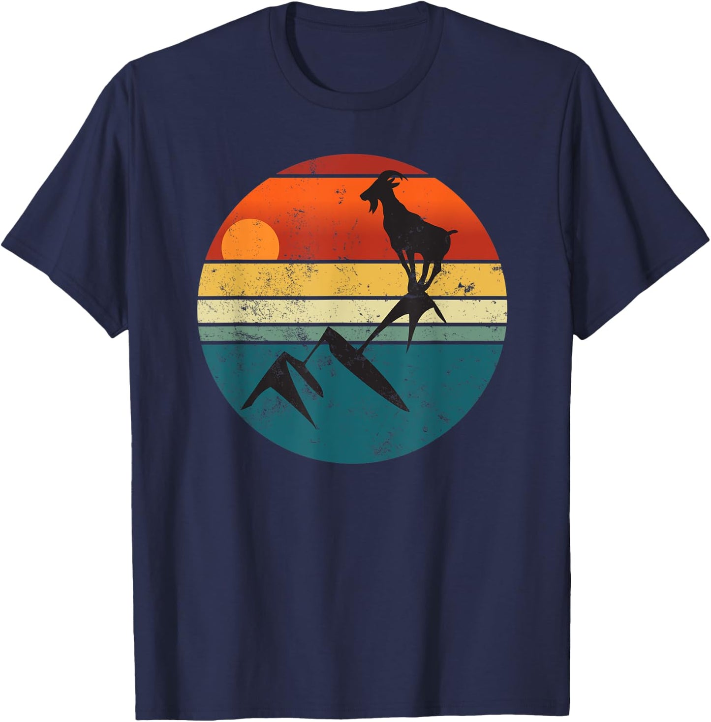 Funny Retro Vintage Goat Lovers Camp Lovers Women T-Shirt - T-Shirt | Navy
