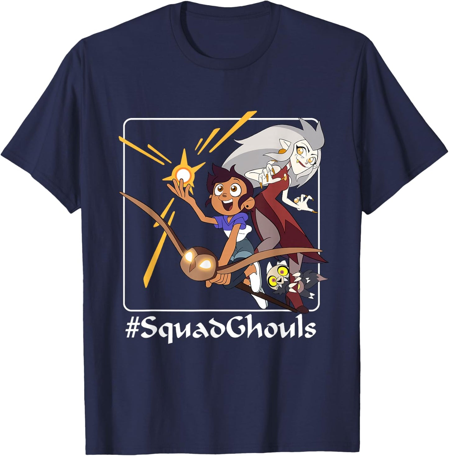 Disney Channel The Owl House #SquadGhouls Small T-Shirt - T-Shirt | Navy