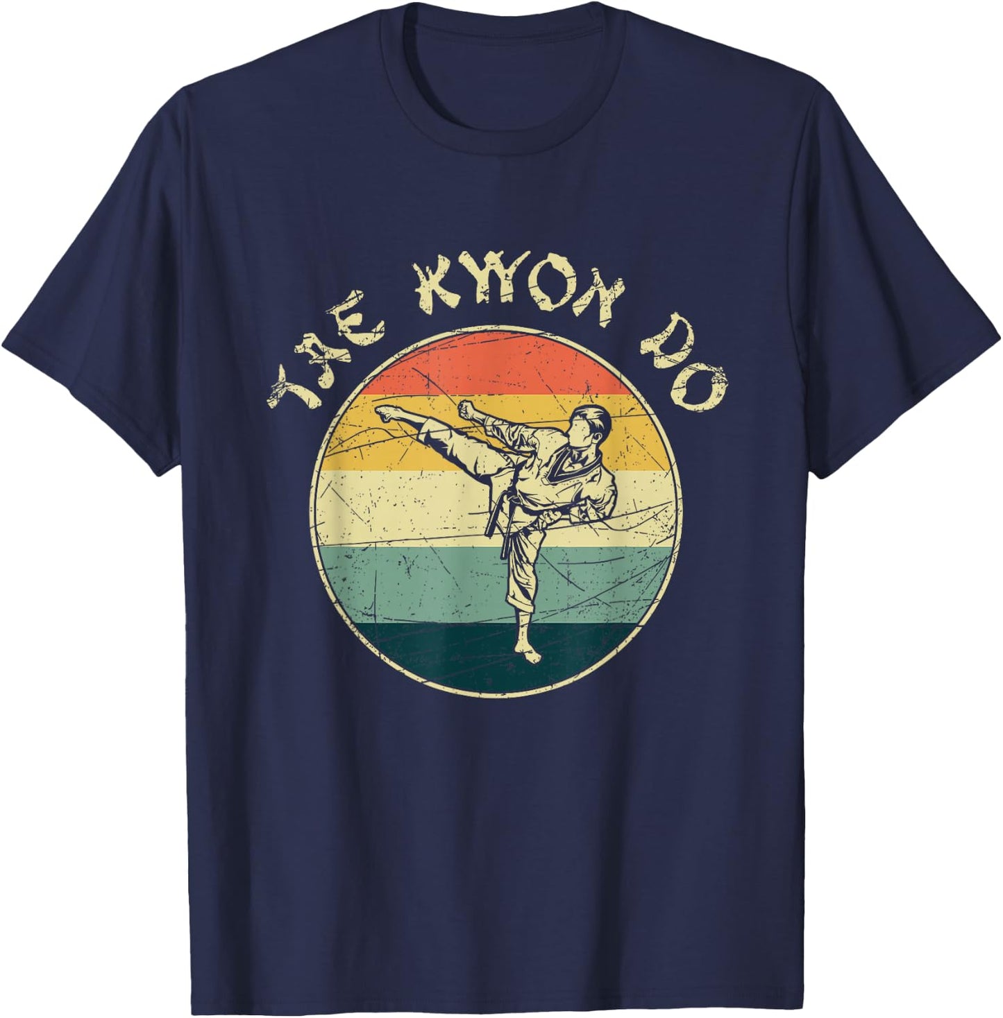 Retro Taekwondo T-Shirt - T-Shirt | Navy
