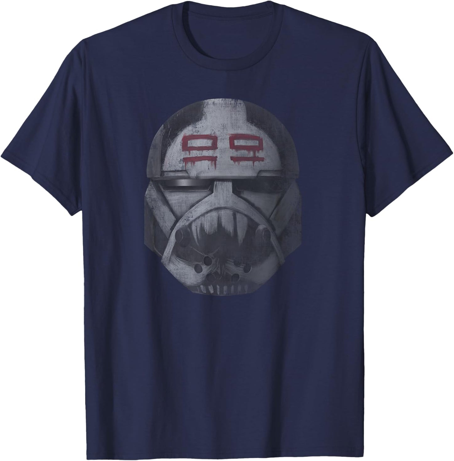 Star Was The Clone Wars The Bad Batch Wrecker Helmet T-Shirt - T-Shirt | Navy