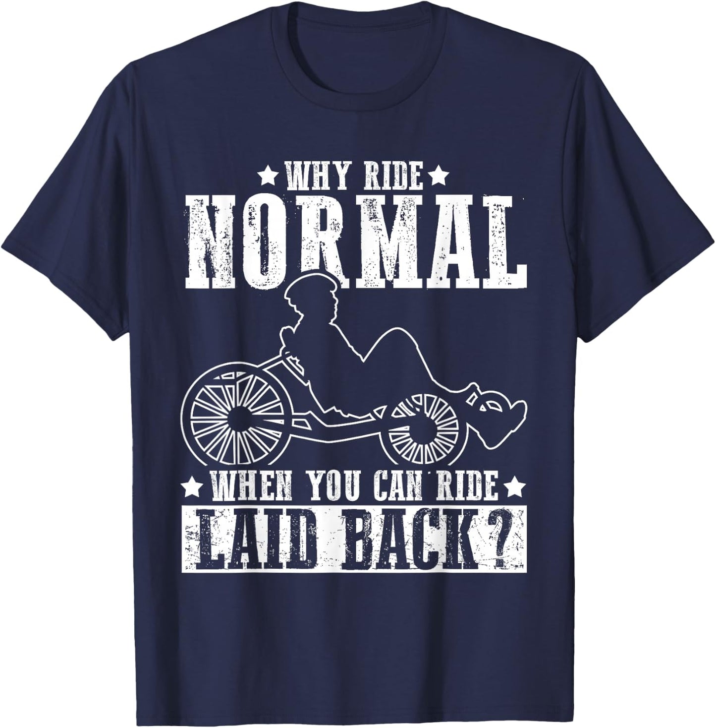 Recumbent Biker Ride Motorcycle Accessories T-Shirt - T-Shirt | Navy