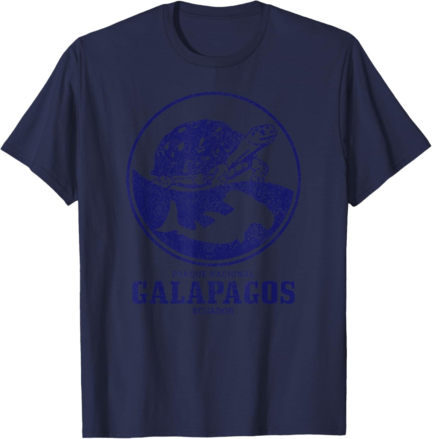 Galapagos Islands Turtle Shark Diving Ecuador T-Shirt - T-Shirt | Navy