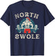 North Swole Funny bodybuilding Santa Christmas gym workout T-Shirt - T-Shirt | Navy