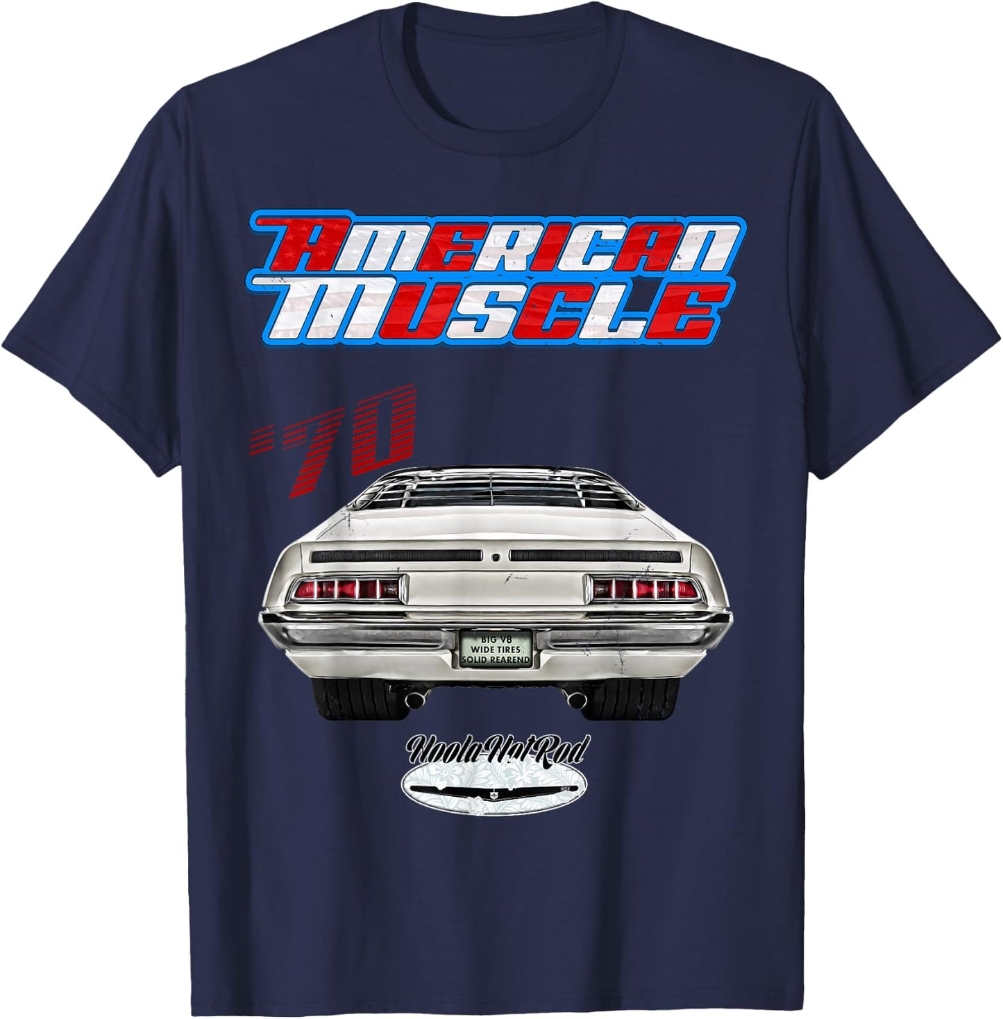 1970 Torino,Hot Rod,Muscle Car,american car,pony car,Hoola T-Shirt - T-Shirt | Navy