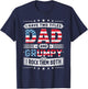 I Have Two Titles Dad And Grumpy Father's Day Grumpy Funny T-Shirt - T-Shirt | Navy