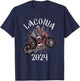 Vintage Laconia Bike Rally 2024 Weirs Beach NH Skull Biker T-Shirt - T-Shirt | Navy