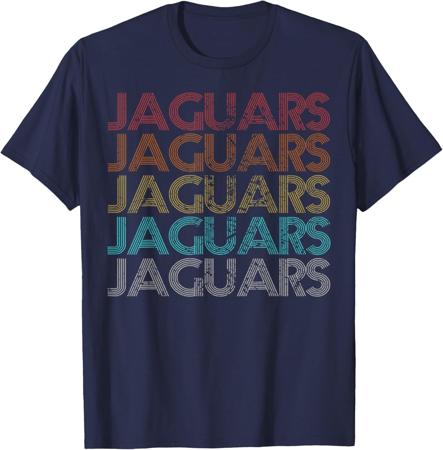 Retro Vintage Jaguars T-Shirt - T-Shirt | Navy