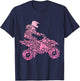 ATV Girl Quad Bike 4 Wheeler Funny Quad Girls T-Shirt - T-Shirt | Navy