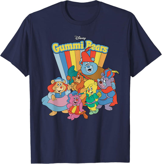 Disney Rubber Bear Band Retro T-Shirt - T-Shirt | Navy