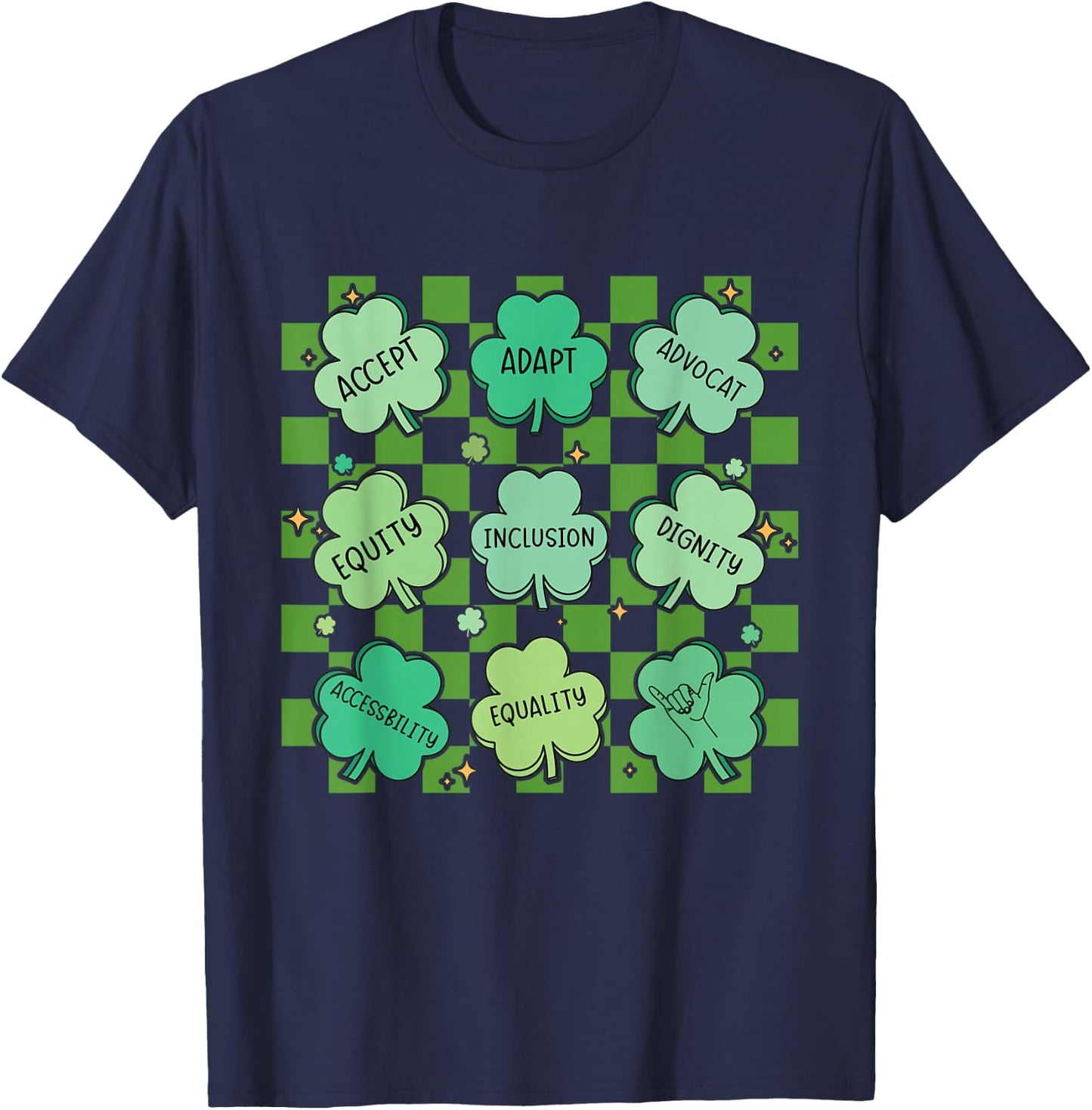 Special Education Teacher St. Patricks Day Irish Shamrocks T-Shirt - T-Shirt | Navy