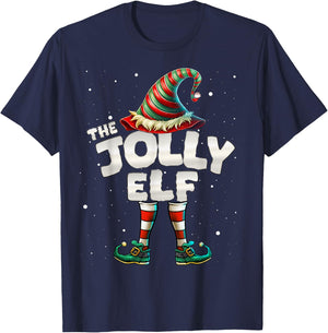 I'm The Jolly Elf Family Matching Group Christmas T-Shirt - T-Shirt | Navy