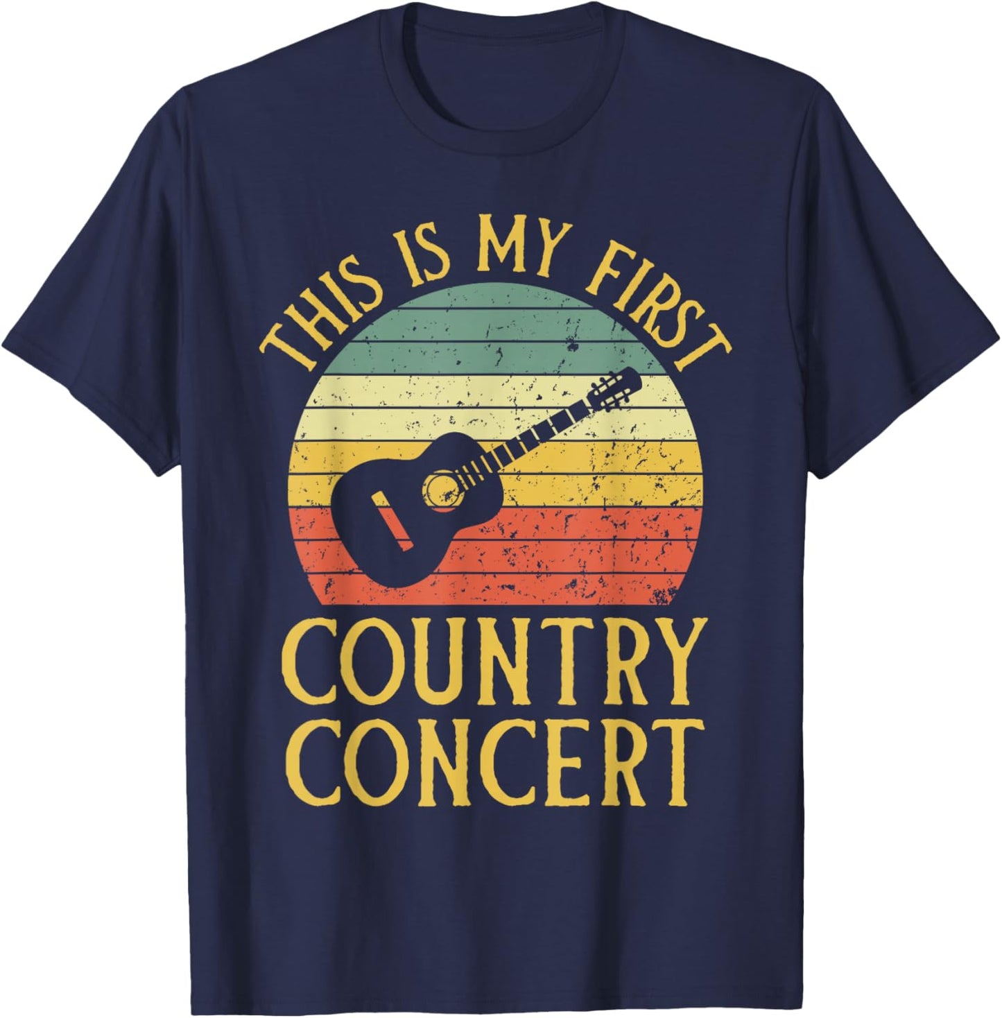 My First Country Concert Vintage 1st Country Music Concert T-Shirt - T-Shirt | Navy