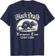 Black Death European Tour Plague Rat Medieval History T-Shirt - T-Shirt | Navy