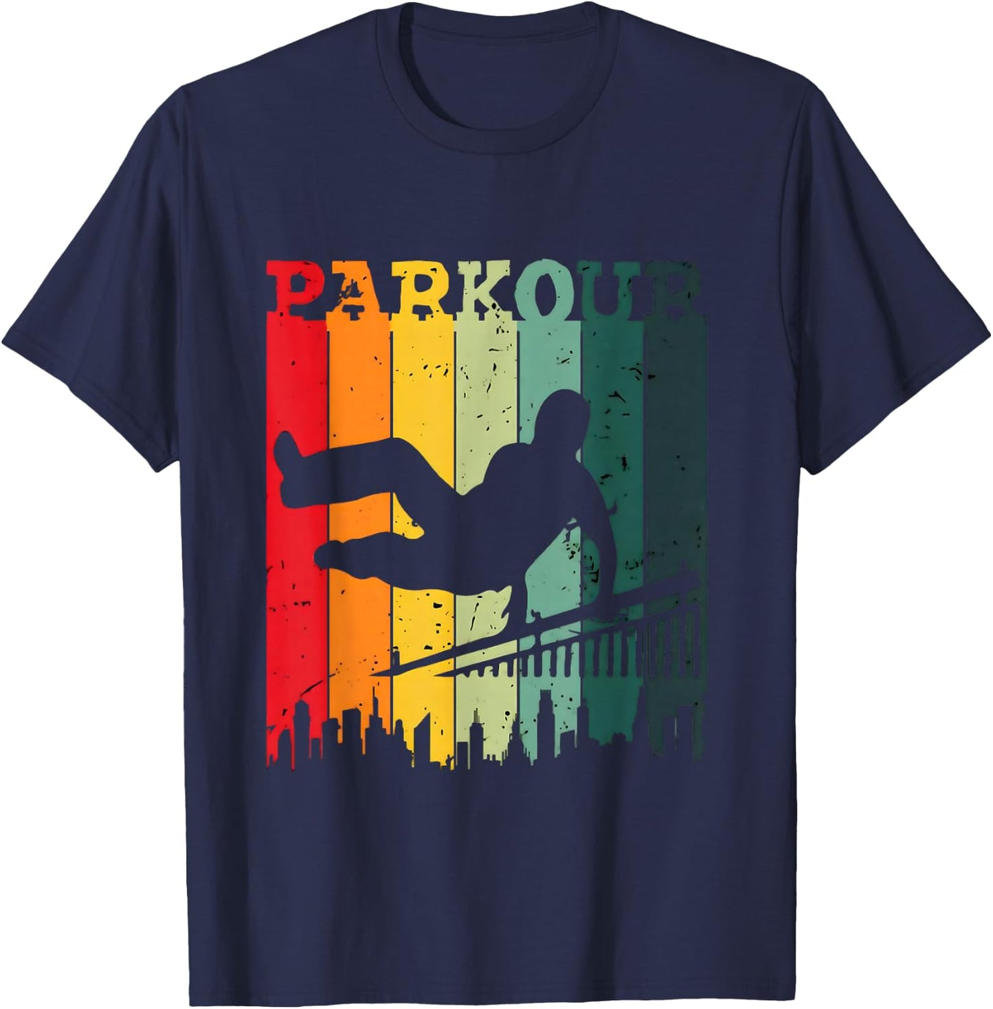 Love parkour men Shirt parkour Lovers and boys T-Shirt - T-Shirt | Navy