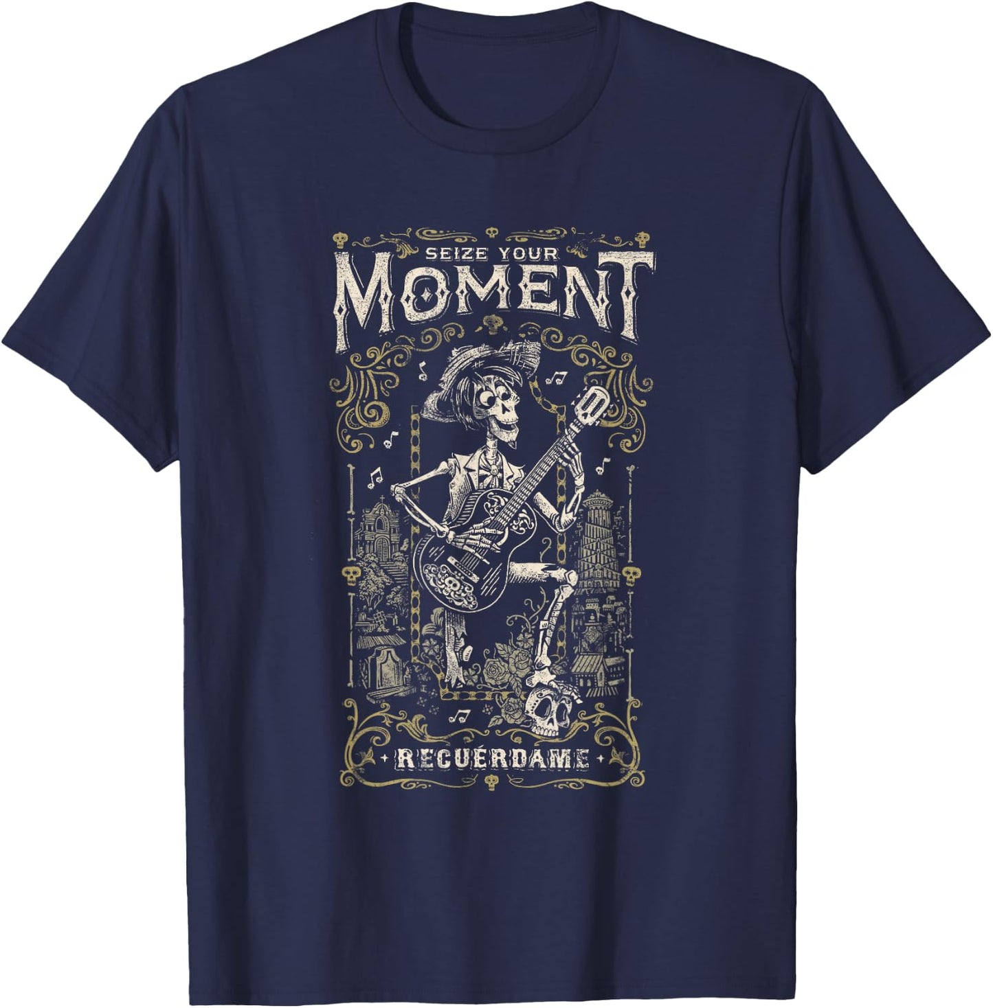 Disney and Pixar's Coco Héctor Recuérdame Seize Your Moment T-Shirt - T-Shirt | Navy