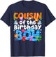 Cousin Under Sea Birthday Party Boy Ocean Sea Animals Themed T-Shirt - T-Shirt | Navy