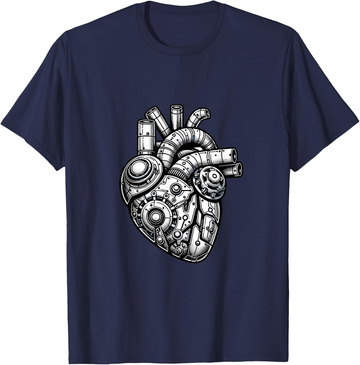 Anatomical Robot Heart Cardiologists Medical Students T-Shirt - T-Shirt | Navy