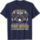 Proud World War 2 Veteran Son Military WW 2 Veterans Family T-Shirt - T-Shirt | Navy