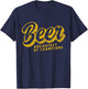 Beer Breakfast of Champions T Shirt Vintage Funny College T-Shirt - T-Shirt | Navy