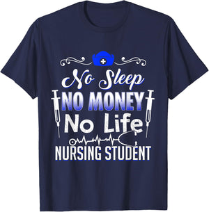 Funny Nursing Student - Future RN LPN Nurse Gift T-Shirt - T-Shirt | Navy