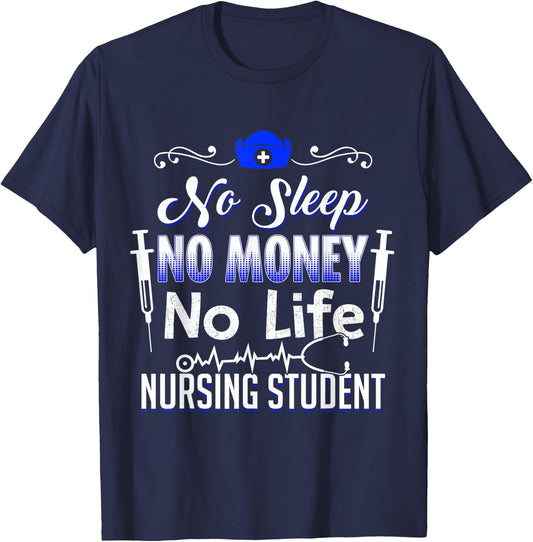 Funny Nursing Student - Future RN LPN Nurse Gift T-Shirt - T-Shirt | Navy