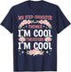 My Step-Daughter Thinks I'm Cool Floral Mother's Day Mom T-Shirt - T-Shirt | Navy