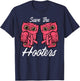 Breast Cancer Owls Save Hooters Funny Awareness Women Men T-Shirt - T-Shirt | Navy