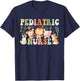 Pediatric Nurse Cute Zoo Animals PICU Registered Nurse T-Shirt - T-Shirt | Navy