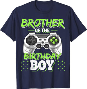 Brother of the Birthday Boy Matching Video Game Birthday T-Shirt - T-Shirt | Navy