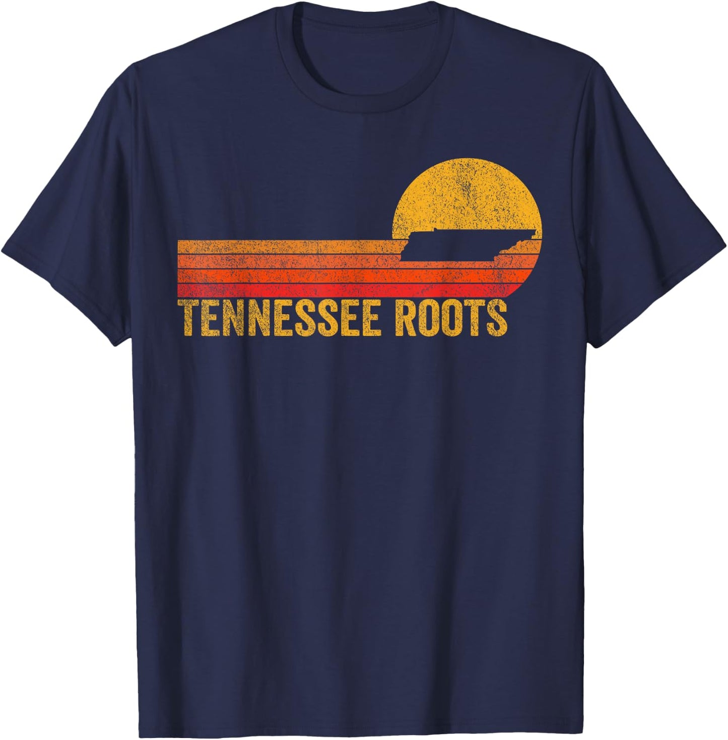 Retro Tennessee Funny Tennessee Home Tennessee Roots Vintage T-Shirt - T-Shirt | Navy