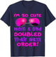 Kids I'm So Cute Mom And & Doubled Their Next Order Twins Baby T-Shirt - T-Shirt | Navy