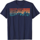 Vintage utah national parks Moab utah mighty five souvenir T-Shirt - T-Shirt | Navy