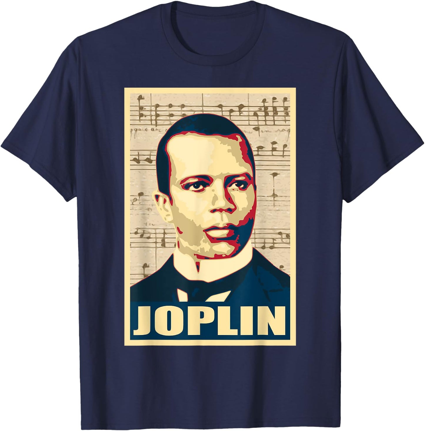Scott Joplin Classical Music Composer Black History Month T-Shirt - T-Shirt | Navy