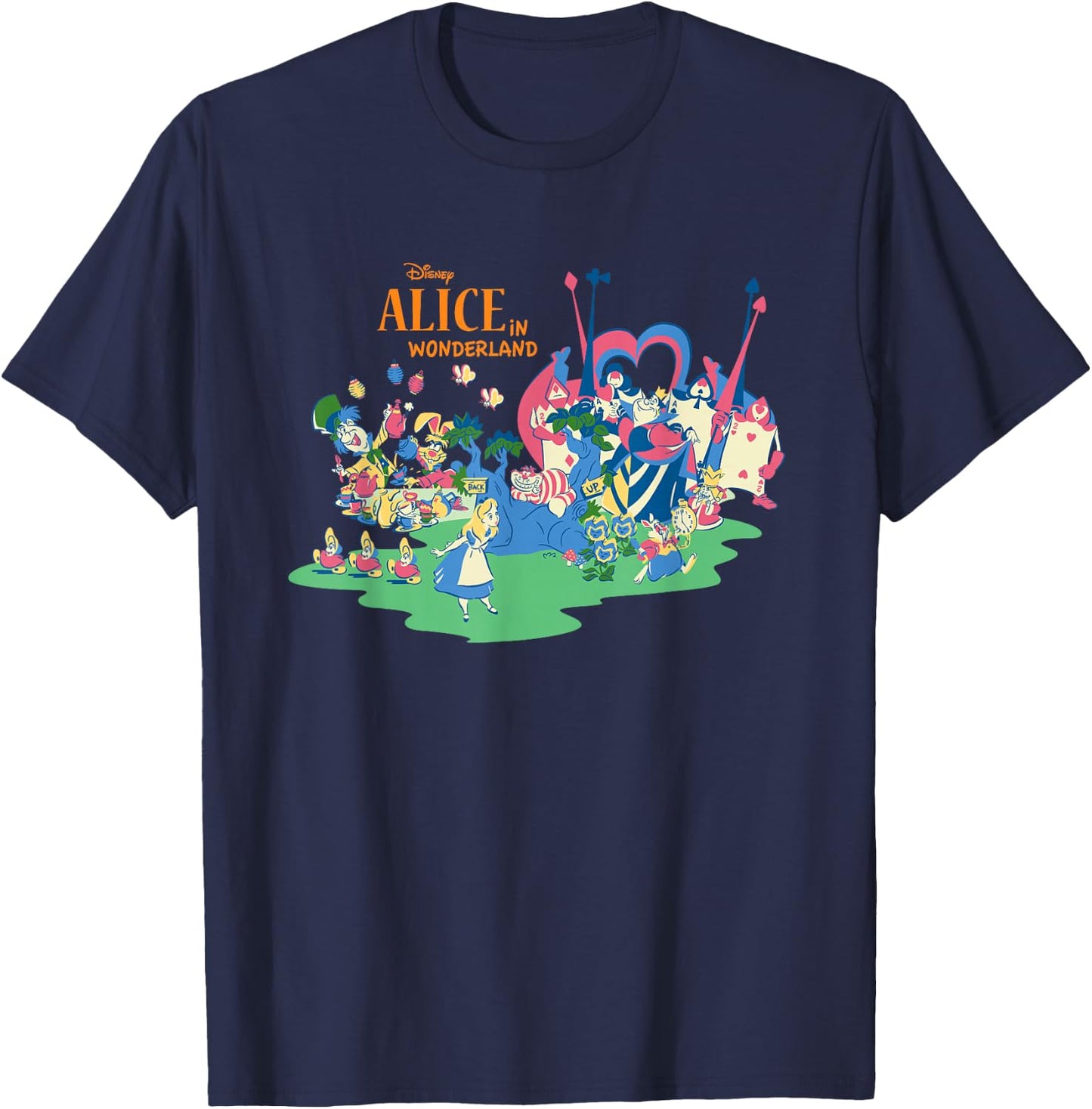 Disney Alice in Wonderland Characters T-Shirt - T-Shirt | Navy