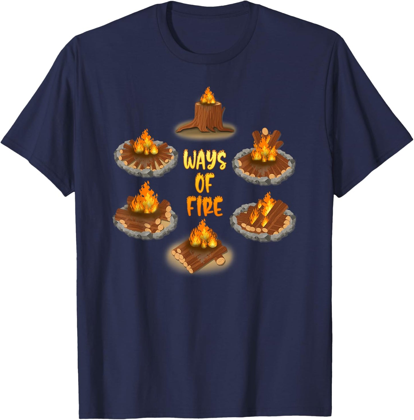 The different Way of Campfire Scouting T-Shirt - T-Shirt | Navy