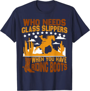 Horse Lover Funny Equestrian Horse Girl Horseback Riding T-Shirt - T-Shirt | Navy