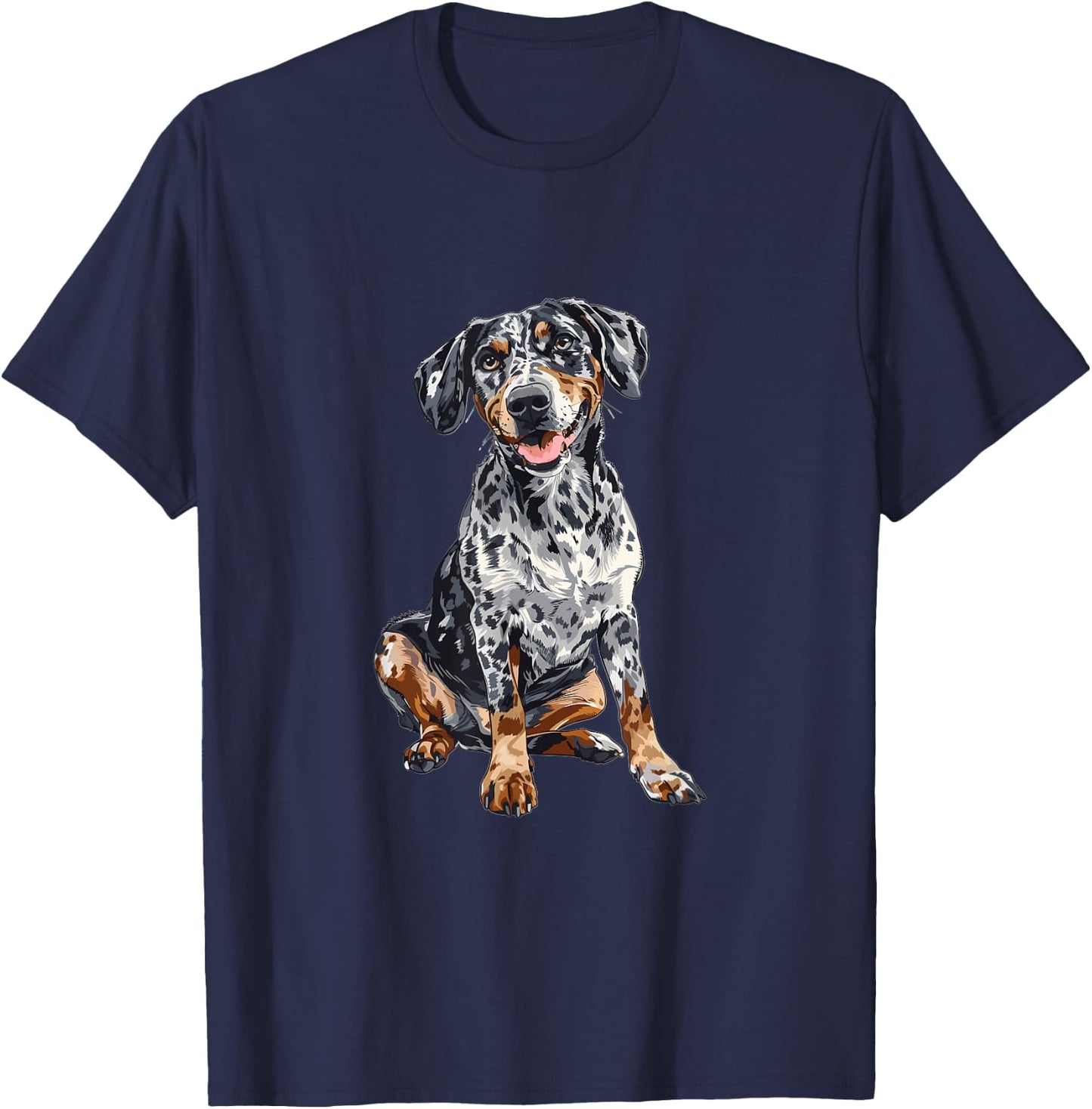 Catahoula Leopard Dog Dog Breed Graphic T-Shirt - T-Shirt | Navy