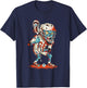 Funny Lacrosse Zombie Player Lax Lazy Halloween Costume Gift T-Shirt - T-Shirt | Navy