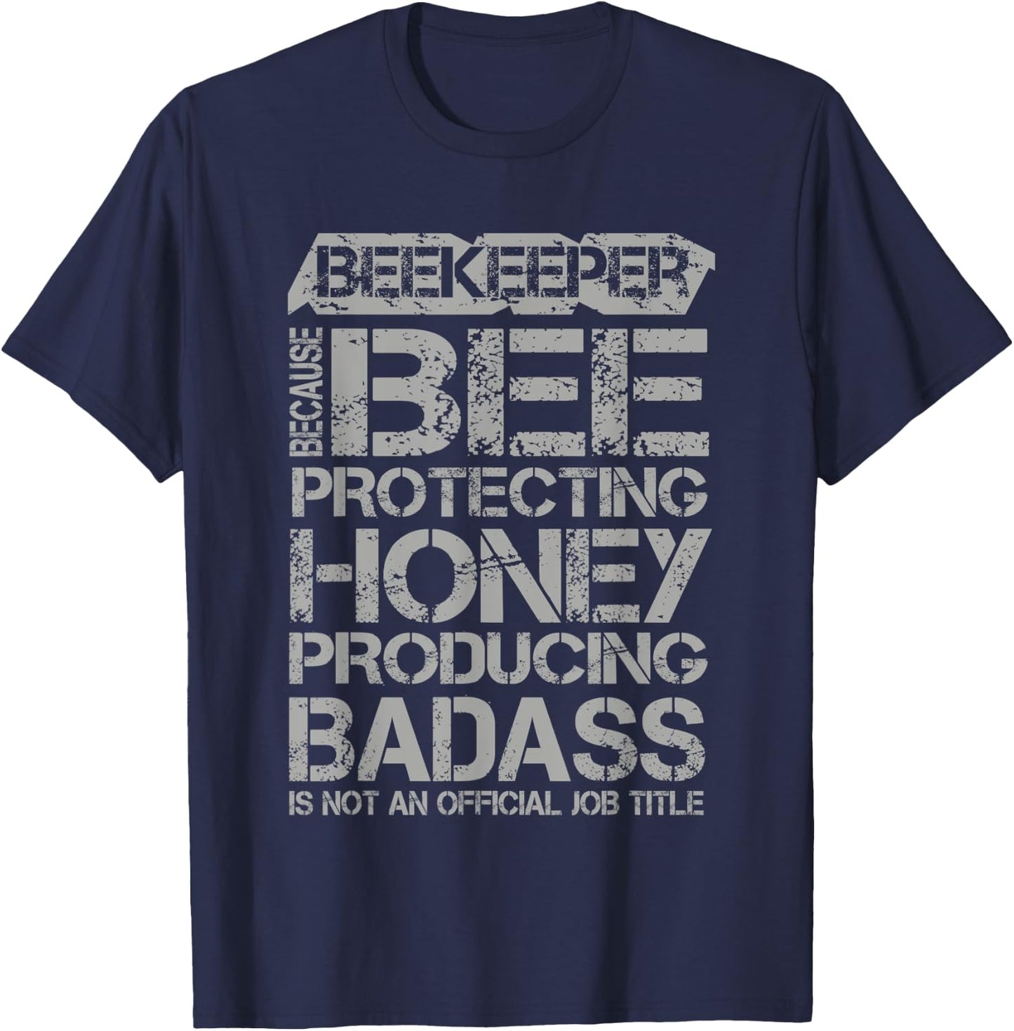 Beekeeper - Funny Beekeeping Beehive Honeybee T-Shirt - T-Shirt | Navy