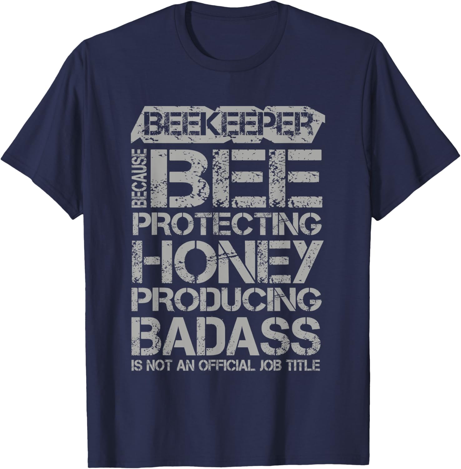 Beekeeper - Funny Beekeeping Beehive Honeybee T-Shirt - T-Shirt | Navy
