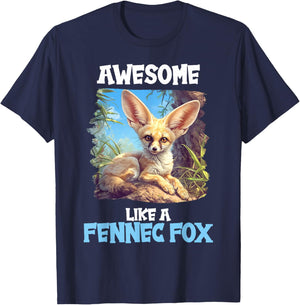 Fennec Foxes Fennec Fox T-Shirt - T-Shirt | Navy